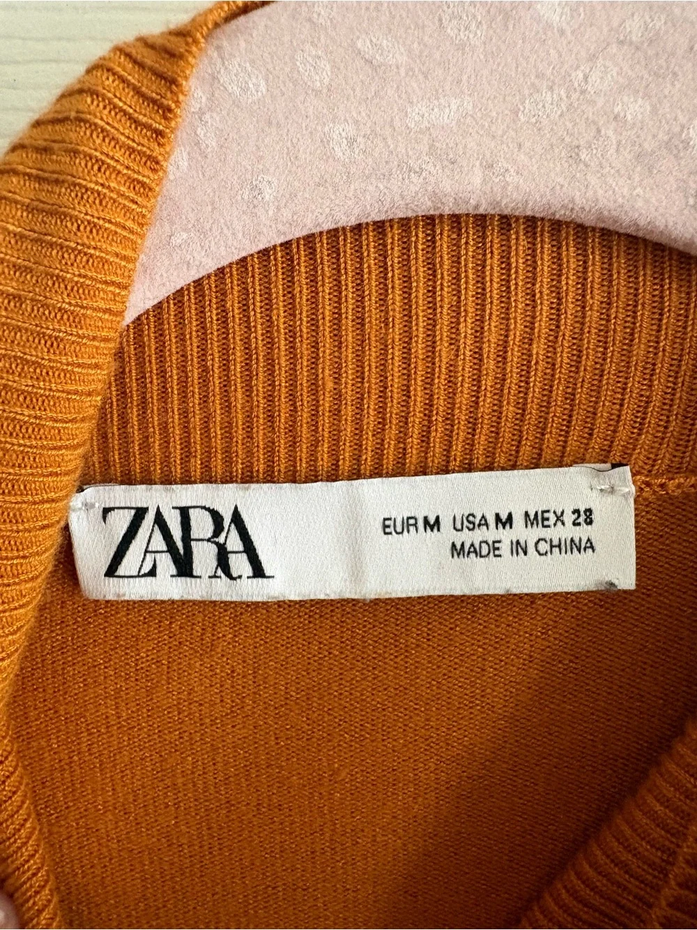 Zara turtleneck pullover sweater gold button accents comfy stretch office M - Picture 3 of 5